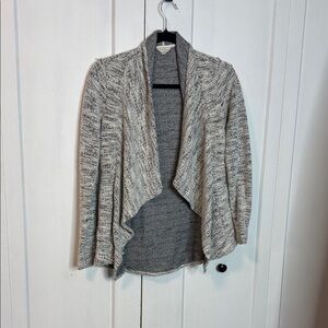 Club Monaco Marled Gray Open Cardigan Duster - Medium